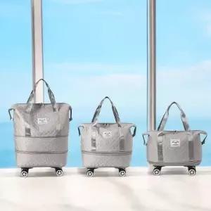 아이러빗 2단 확장 보스턴백 캐리어 결합 여행가방