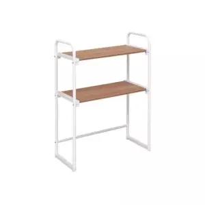 주방선반 태성_ 원목무늬 오븐렌지대 선반 2단