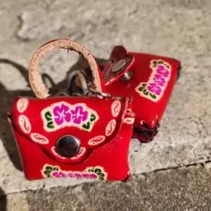 가죽 동전 보관 지갑 미니 키링 고급 실용 가죽지갑 지갑키링 소품샵 선물 미니파우치