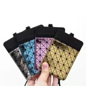 매력적인 핑크빛 목걸이 여성 카드지갑 소형 목걸이지갑 목걸이카드 미니지갑