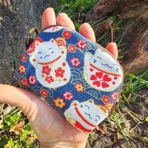 미니 고양이 귀여운 동전 파우치 지갑 대용 동전 캐릭터 일본풍 일본여행 엔화 행운의