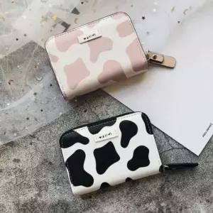 카우 가죽 카드케이스 학생 실속 카드지갑 남성 여성 미니지갑 학생지갑 동전지갑