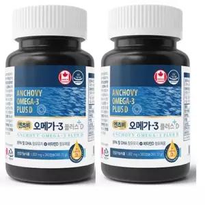 [네이처그랜드] 엔쵸비 오메가3 플러스D 1002mg x 360캡슐 1+1 총2개 총720캡슐 가족