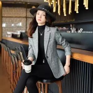 캐주얼 여사친 트렌디 아이템 정장자켓 회색 정장 코트 봄가을 상의 HT3