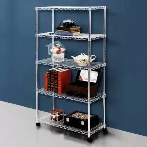 경량랙 조립식 앵글 750 5단 팬트리 모듈 철제 선반 앵글 메탈선반 베란다수납장 철제선반