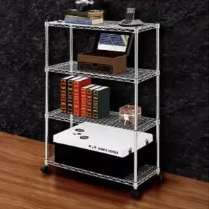 경량랙 조립식 앵글 750 4단 팬트리 모듈 철제 선반 앵글 메탈선반 베란다수납장 철제선반