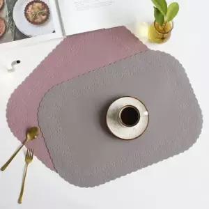 레이스 1인 식탁매트 실리콘 개인 식사 테이블 매트 실리콘식탁매트 예쁜테이블보