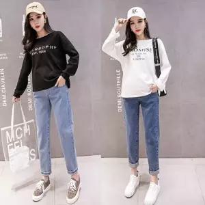 오너클랜 임산부 일자 데님 청바지 M-XXL)204640 임산부청바지 임부용청바지 배조절청바지 스판청바지