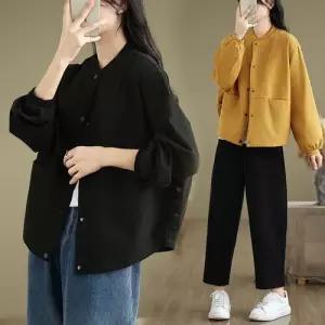 여사친 가을 캐주얼 점퍼 야상 코트 재킷 포켓 테일러드 스몰 상의 빅 빅사이즈 오늘도예쁜 OOTD3