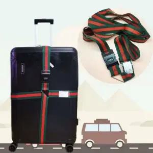 캐리어 보호 밴드 그린레드 크로스 스트랩 잠금장치