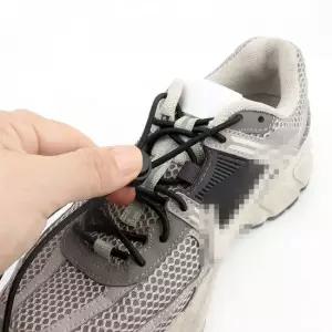 원터치 길이조절 등산화 운동화 신발끈 블랙