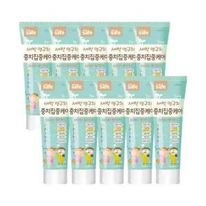 [라이온코리아]키즈세이프 집중케어 어린이 치약 60g 10개