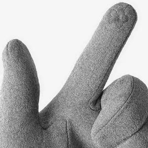 체리쉬 여성용 그레이 터치 리본 장갑 여자 여성 겨울 장갑