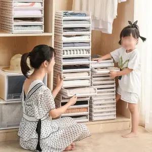 드레스룸 옷장 적층형 슬라이딩 서랍식 선반 대형 서랍식선반 슬라이딩선반 옷장선반