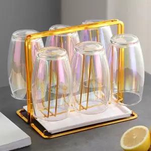 스탠드 스틸 6구 컵건조대 컵걸이 컵홀더 컵정리대 컵건조대 컵걸이 컵정리대 컵수납