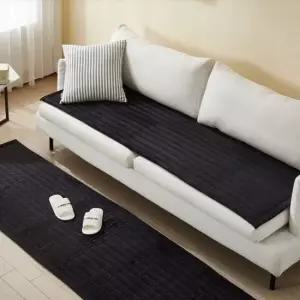 극세사 소파 롱방석 65X230cm 블랙) 새겨드림판촉 소파악세서리 소파커버 소파방석석