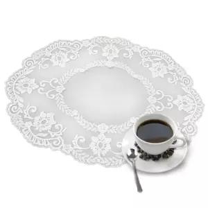 타원 월계수 식탁 테이블 매트 소품 받침 깔판 백색 바닥 패드 책상 깔개 깔개 깔판 바닥