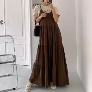 에이치스타일 H스타일 LH)스팅뷔스티캉캉OPS 가을 간절기 여성 원피스 OPS 홈웨어 뷔스티에