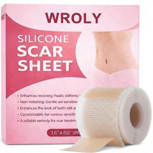 용 실리콘 흉터 시트, 켈로이드 흉터 테이프, 용 실리콘 흉터 테이프, 켈로이드 범프 제거, 용 단면 실리콘 흉터 제거 스트립, 배 턱(150만)