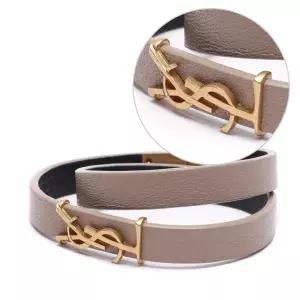 [입생로랑]22FW 여성 오피움 더블 랩 팔찌 (646558_1D30M_2721_22F)