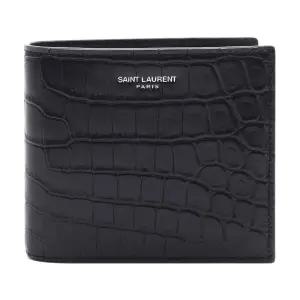 [입생로랑]24FW 남성 크로커다일 엠보싱 반지갑 (396303 DZEDE 1000 24F