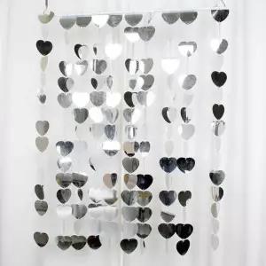 실버 스팽글 비즈발 인테리어장식10M 스팽글발 인테리어비즈