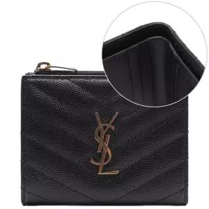 [입생로랑]25SS 여성 모노그램 마틀라세 반지갑 (575879 BOW01 1000 25S