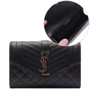 [입생로랑]25FW 여성 카산드라 마틀라세 엔벨로프 카드지갑 (65102