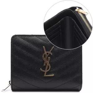 [입생로랑]25SS 여성 모노그램 마틀라세 지퍼 반지갑 (668288 BOW01 1