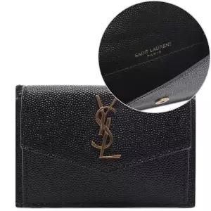 [입생로랑]25SS 여성 업타운 플랩 카드지갑 (582305 1GF0J 1000 25S)