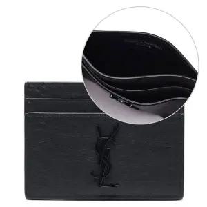 [입생로랑]22FW 남성 크로커다일 엠보싱 카드지갑 (485631_C9H0U_1000_