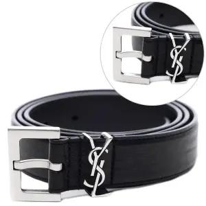[입생로랑]25SS 남성 모노그램 스퀘어 벨트 (634440 AAC8A 1000 25S)