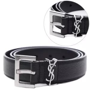[입생로랑]25SS 남성 모노그램 스퀘어 벨트 (634440 DTI0E 1000 25S)