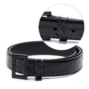 [입생로랑]23SS 남성 모노그램 벨트 (634440 DZE0U 1000 23S)