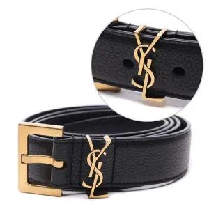 [입생로랑]23FW 남성 골드 모노그램 벨트 (634440 DTI0W 1000 23F)