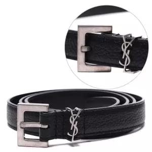 [입생로랑]23FW 남성 모노그램 슬림 벨트 (612616 DTI0E 1000 23F)