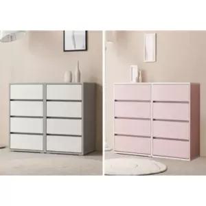 내츄럴 유아 어린이방 4단 와이드 서랍장 1000 (3색) 양말 기숙사 예쁜 옷