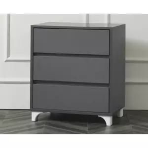 원룸 미니 슬림 3단 서랍장 600 / 옷 서재 빈티지 광폭 우드 정리함 아이방