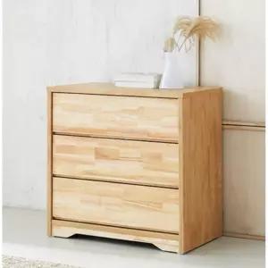 고급 감성 복도 안방 3단 원목 서랍장 850 (2색) 침대 옷 주방 우드 이쁜