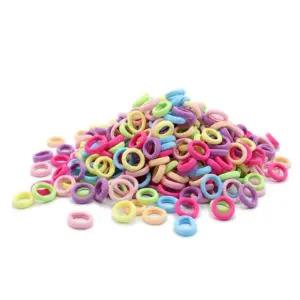 무매듭 머리끈 대용량 어린이 컬러 심플 100개입