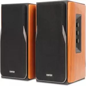 Edifier R1380DB 액티브 블루투스 책장 스피커 - 광학/동축 입력 2.0 무선 스튜디오 모니터 42W RMS 우드