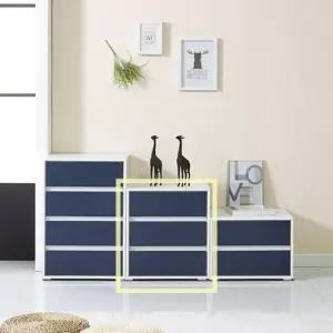 아이방 1인가구용 심플 투톤 8색 3단 서랍장 / 양말 수납 슬림 옷장 기숙사