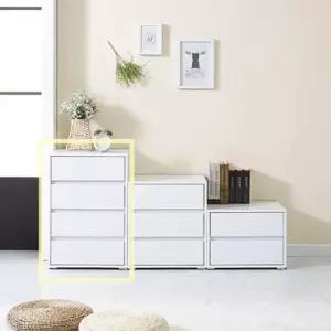 아이방 1인가구용 심플 투톤 8색 4단 서랍장 / 서랍정리함 거실 양말 침대