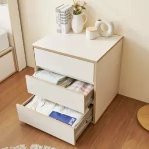 심플 남여 어린이방 3단 서랍장 60cm (3색) 나무 서재 가구 서랍정리함 옷