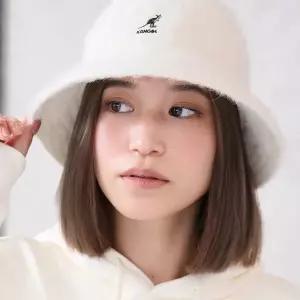 [캉골] 앙고라 퍼고라 캐주얼 버킷햇