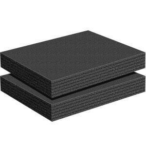 폴리에틸렌 폼 시트 검정색 절단 가능 폼 패딩 삽입 케이스, 포장용 폴리에틸렌 블록 시트, 공구 상자 보관