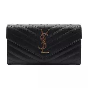 [입생로랑]25FW 여성 모노그램 마틀라세 장지갑 (372264 BOW01 1000 25F