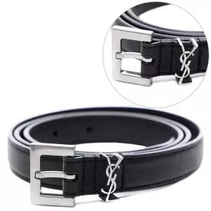 [입생로랑]25SS 남성 모노그램 스퀘어 슬림 벨트 (612616 BRM0E 1000 25