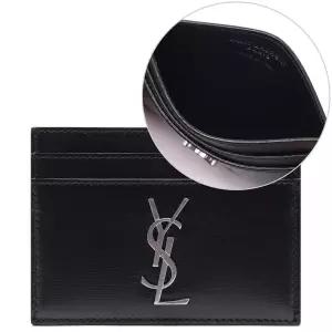 [입생로랑]22FW 남성 모노그램 은장로고 카드지갑 (485631_0SX0E_1000_