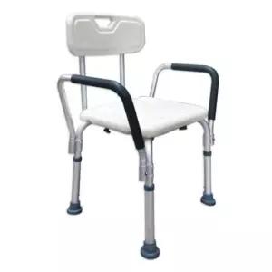 조절 알루미늄 등받이 손잡이 목욕의자
